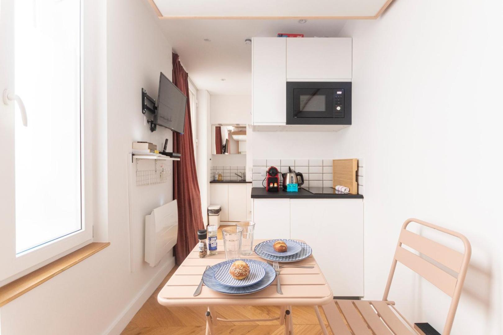 Super Central Mini Studio - 2 Pax, Murphy Bed Paris Exterior foto